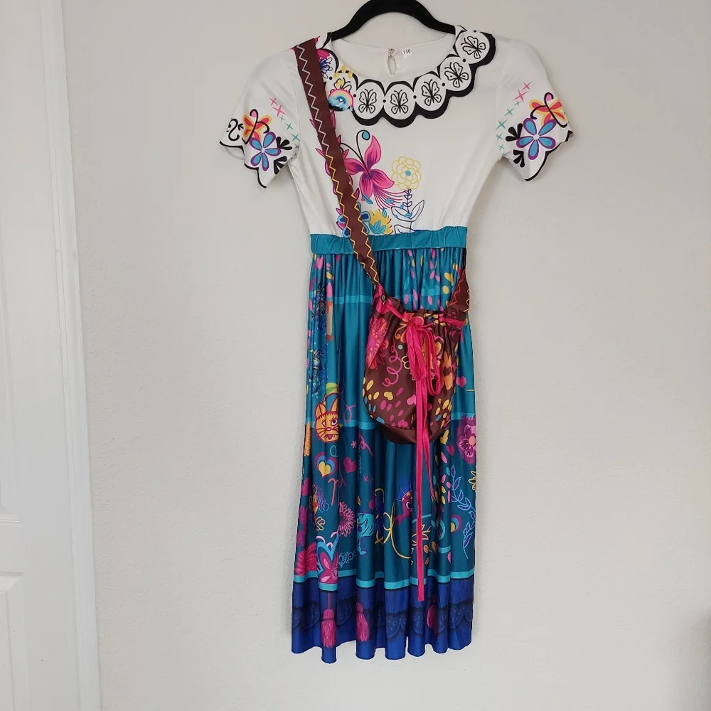 Encanto Mirabel Kids Costume with Purse - Picture 1 of 11